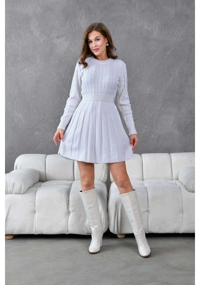 Flex Fashıon Saç Örgülü Trend Popüler Triko Mini Elbise Krem - 662242424 Krem - 662242424 Krem Flex Fashıon Saç Örgülü Trend Popüler Triko Mini Elbise Krem - 662242424 Krem - 662242424 Krem