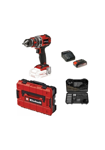 Einhell TP-CD 18/50 Li-I BL Solo Akülü Vidalama + 1 x 2.5 AH Akü Ve 103 Parça Uç Seti Çanta Dahil