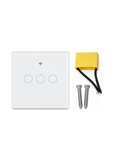 Swıtch Akıllı Wifi Dokunmatik Duvar Anahtarı 100-240v Ab Tak Beyaz