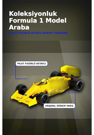 1987 Monaco Gp Birincisi Ayrton Senna Lotus 99t 12 1/64 Olcekte Model Araba Bx-313381