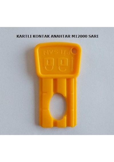 Pilsan Akülü Araba Kartlı Kontak Anahtar Sarı