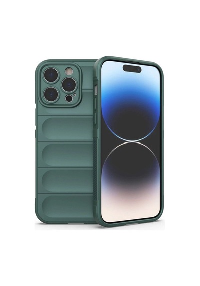 Apple İphone 14 Pro Kılıf Optimum Silikon - Koyu Yeşil