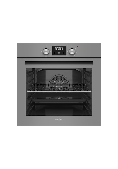 Simfer 8243 0+3 Fonksiyon Dijital Gri Powerturbo 3'lü Ankastre Fırın