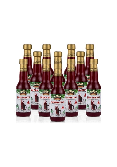 12 Adet Adana Şalgamı 250ml. Cam Şişede Acılı