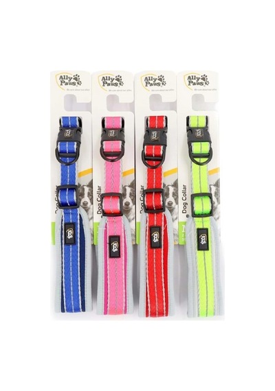 Ally Paws Dog Collar Medium 2cmx35-50cm Asortili Çok Renkli