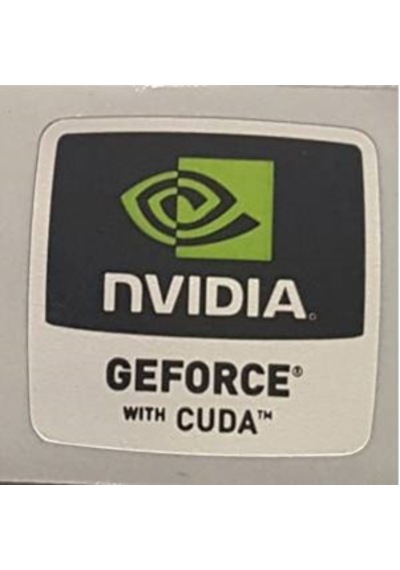Nvidia Geforce Cuda Sticker Etiket D9