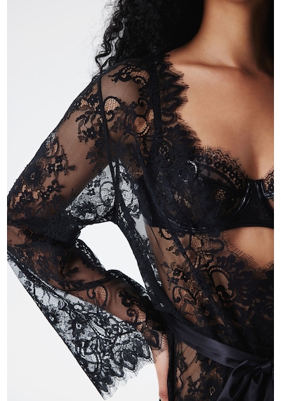 Penti Pirra Lace Dantel Siyah Sabahlık Plknmdeg24sk-bk3 Siyah