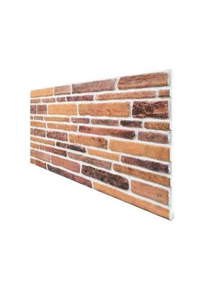 5 Adet X Kesme Taş Desenli 3D Strafor Köpük Duvar Kaplama Paneli (446785896)