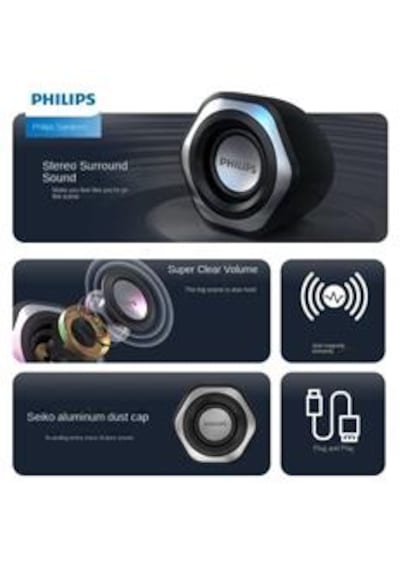Philips Spa2209 2.0 Usb/ 3.5mm Jack Hoparlör Ses Kontrol Tuşu