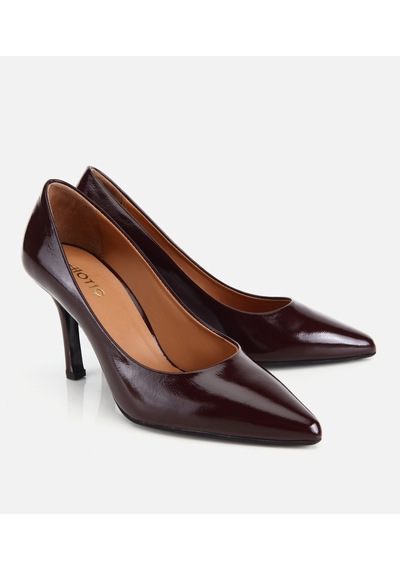 Hotiç Kadın Deri Bordo Yumuşak Dokulu İnce Topuklu Stiletto 01ayh336260a780 01ayh336260a780