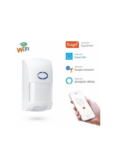 Hs-15 Evcil Hayvan Dostu Akıllı Wifi Pır Hareket Sensörü Tuya Uyumlu, Bildirimli, Kablosuz