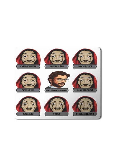 Serie La Casa De Papel Cidades Mouse Pad Mousepad