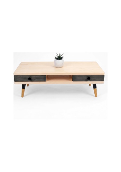 Mobenta Modest Brew: Masif Orta Sehpa 4 Çekmece 1 Bölme - 120x60 Bz-an Krem