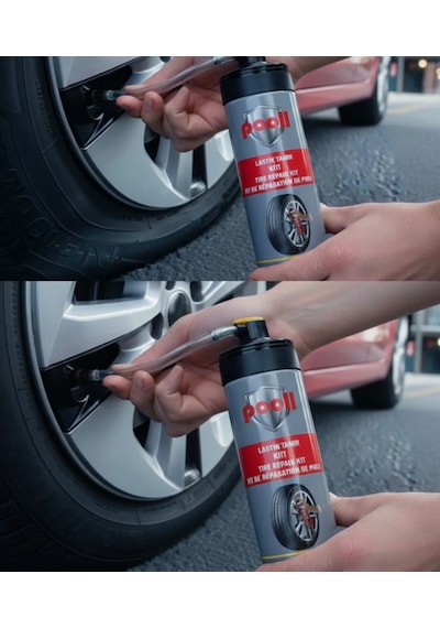 Lastik Tamir Kiti Spreyi Köpüğü Acil Lastik Şişirme Kiti 400 Ml