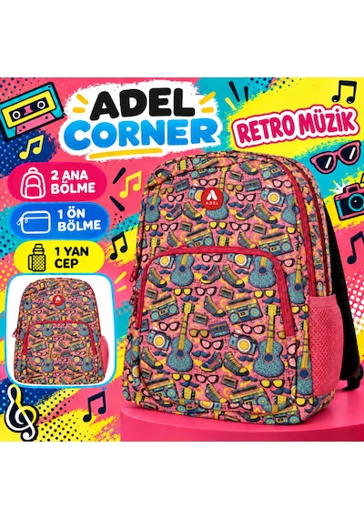 Adel 23-2 Corner Sırt Çantası Pembe