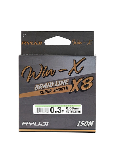 Ryujı Wınx X8 150m Chartreuse İp Misina 0,10mm