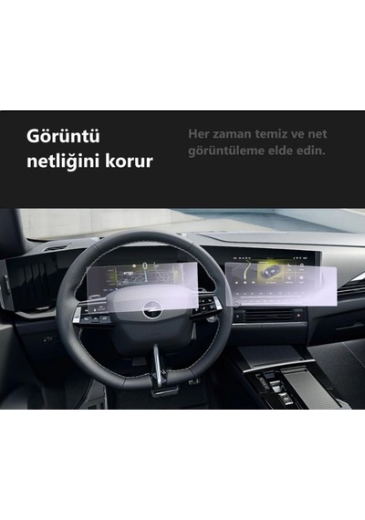 Opel Astra Elegance & Gs İle Uyumlu Ekran Koruyucu Multimedya Gösterge Belirtilmemiş