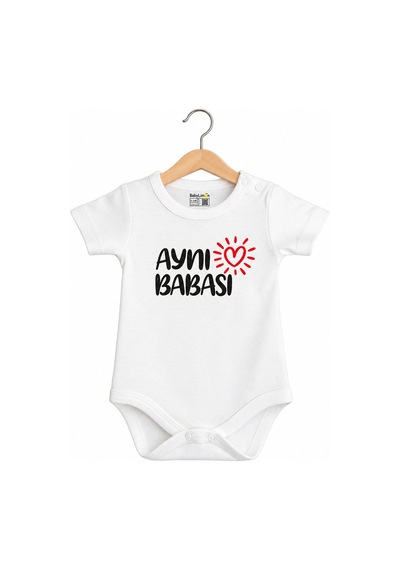 Babylimon Pamuklu Bebek Body - Aynı Babası - Bebek Zıbın Badi - Yazılı Zıbın Beyaz - 936528585 Beyaz