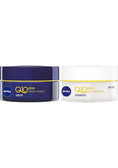 Nivea Q10 Power   Gündüz Bakım Kremi SPF15 + Q10 Power Gece Bakım Kremi 2 x 50 ML