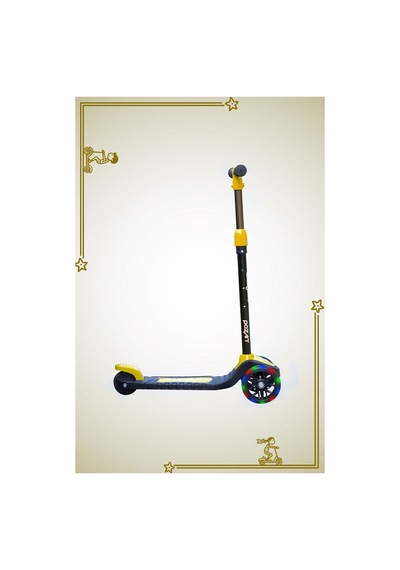 Scooter Yeni Swing 3tekerli Led Işıklı 40kğ Kapasiteli 3+yaş Uygun Sarı