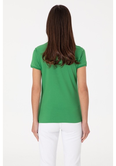 U.S. Polo Assn. Kadın Açık Yeşil Basic Polo Yaka Tişört 50305764-VR092 U.S. Polo Assn. Kadın Açık Yeşil Basic Polo Yaka Tişört 50305764-VR092