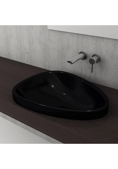 Bocchi Etna Tezgah Üstü Lavabo Parlak Siyah 58 CM 1112-005-0125