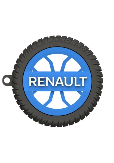 Renault Uyumlu Özel Tasarım Anahtarlık - Premium Hafif Ve Dayanıklı Mavi
