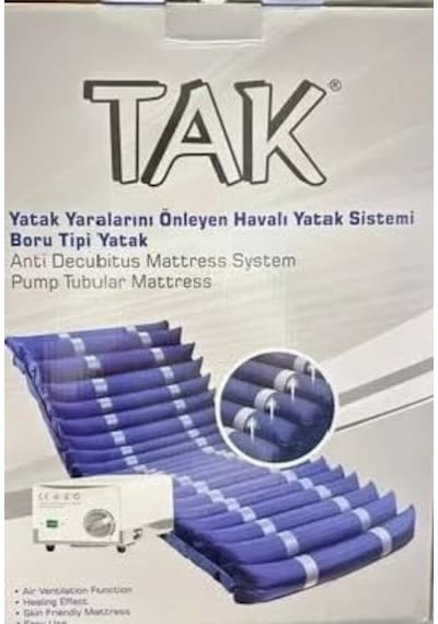 Tak Boru Tipi Havalı Yatak Açık Gri
