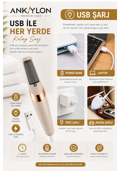 Ankylon Şarjlı Ayak Törpüsü
