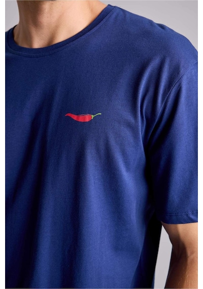 Defacto %100 Pamuk New Regular Fıt Kısa Kollu 2li İndigo Şortlu Pijama Takımı I0686ax26hsın42 İndigo-ın42 Defacto %100 Pamuk New Regular Fıt Kısa Kollu 2li İndigo Şortlu Pijama Takımı I0686ax26hsın42 İndigo-ın42