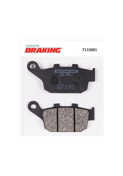 TRİUMPH TİGER 660 SPORT BRAKING YARI METALİK ARKA FREN BALATASI 711SM1