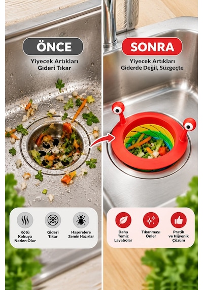 Renk 6 Kademeli Silikon Lavabo Süzgeci Gider Tıkacı Mutfak Banyo Lavabo Kapağı