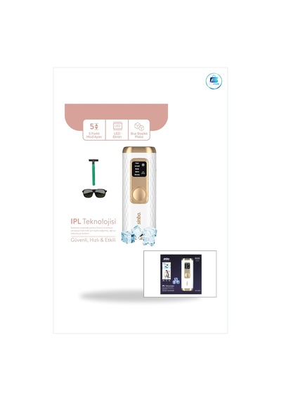 Ipl Lazer Epilasyon Aleti Buz Soğutmalı 5 Mod Lcd Ekranlı Tüm Vüc