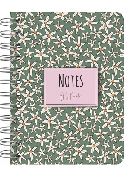 Starflower Tulip Mini Sert Kapaklı Spiralli Defter Set Çok Renkli
