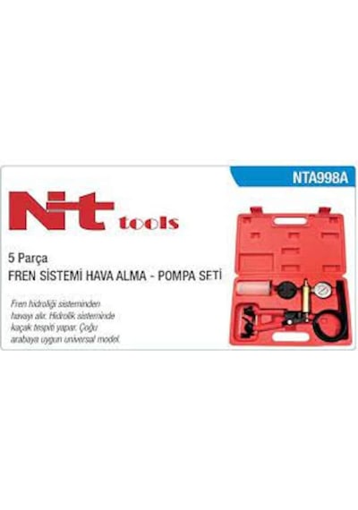 Dinchrd Nt Tools Fren Sistemi Hava Alma Pompası Pompa Seti