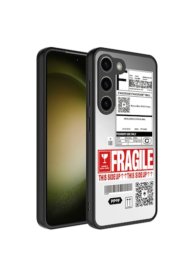 Galaxy S23 Plus Uyumlu Aynalı Desenli Kamera Korumalı Parlak Zore Mirror Kılıf-fragile Fragile