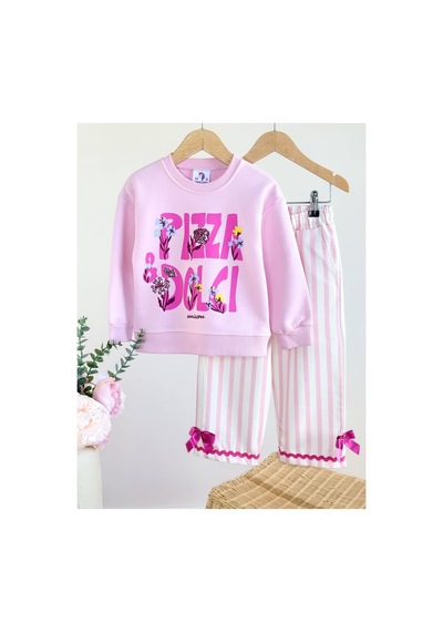 Poala Kids Pizza Dolci Takım Pembe
