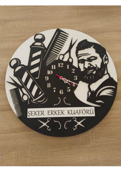 Berber & Kuaför & Güzellik Merkezi Kişiye Özel İsim Yazılı Şık Renkli