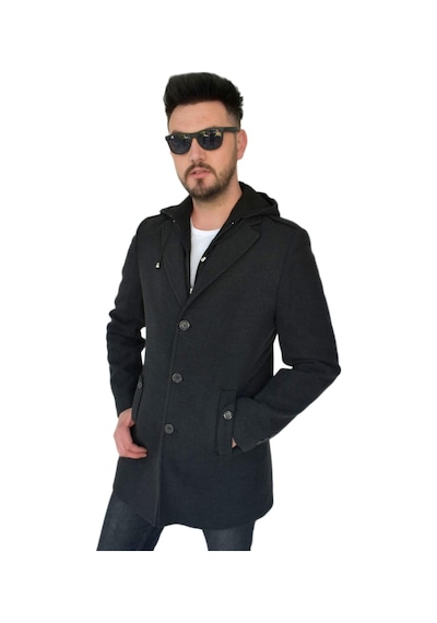 Dynamo Erkek Kaşe Kapüşonlu Kaban 9150 Bgl-st01624 001