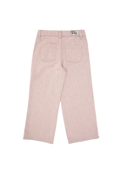 U.S. Polo Assn. Kız Çocuk Pudra Loose Fit Jean Pantolon 50314317-VR042