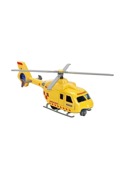 Çek Bırak Metal Helikopter 20 Cm - Sarı Lisinya