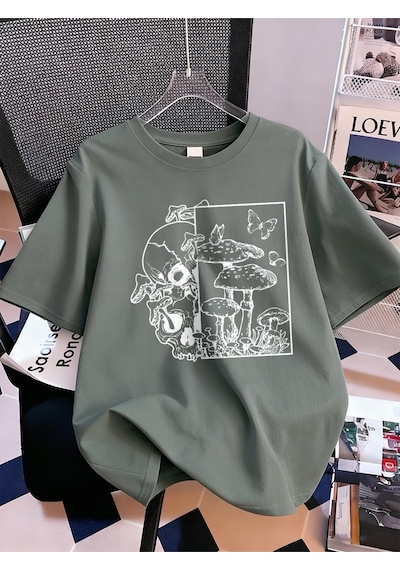 Noıssey Urban Pop Graphic Kadın Tişört Koleksiyonukod 5150 Füme