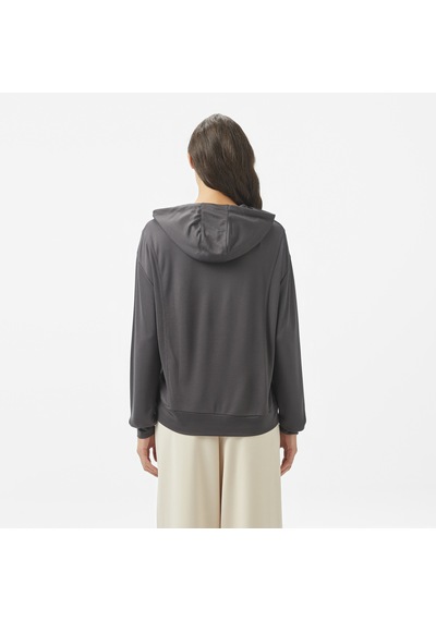 Nautica Kadın Gri Regular Fit Kapüşonlu Sweatshirt 026 55k602t Gri