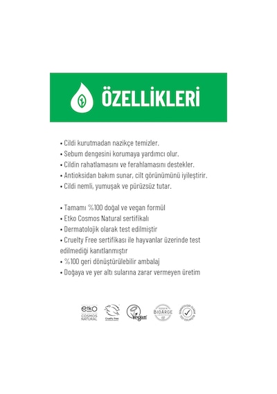 Siveno %100 Doğal Duş Jeli Canlandırıcı Sebum Dengeleyici Vegan 225 Ml Kokusuz