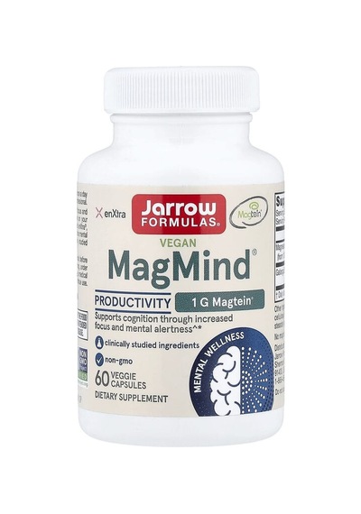 Jarrow Formulas, Vegan Magmind , Productivity, 60 Veggie Capsules