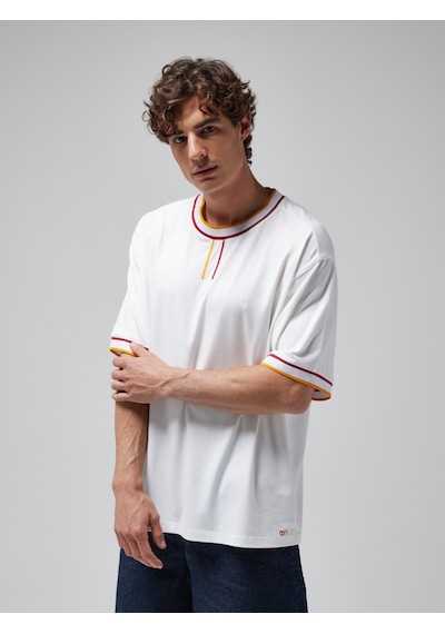 Gsstore X Midground Erkek T-shirt E251218 Beyaz