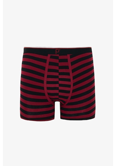 Penti Erkek Red Line Çizgili 3lü Organik Boxer Çok Renkli