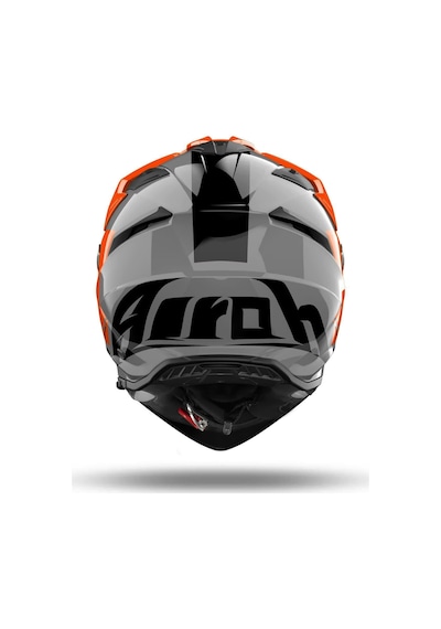 Airoh Bandit Tune Orange Gloss Kask Gri - Turuncu