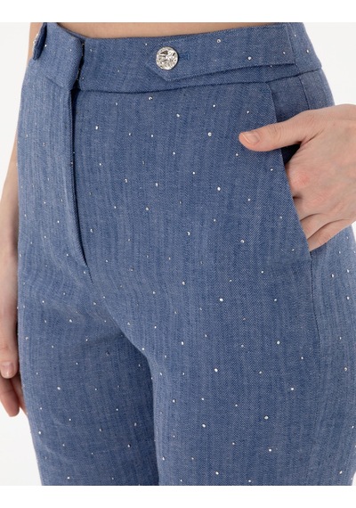 Pierre Cardin Kadın İndigo Pantolon 50306487-vr028 Indigo