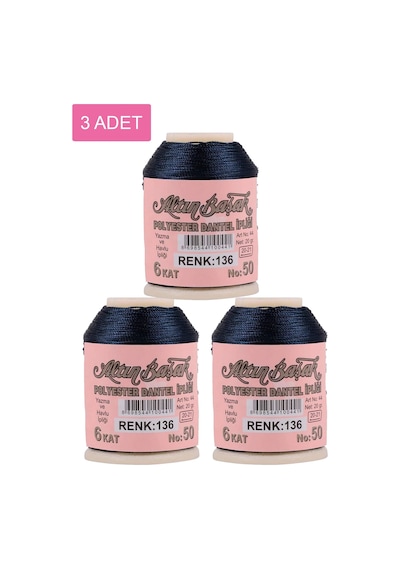3 Adet Altınbaşak Oya Ve Dantel İpi 20 Gr - Royaleks - No: 136